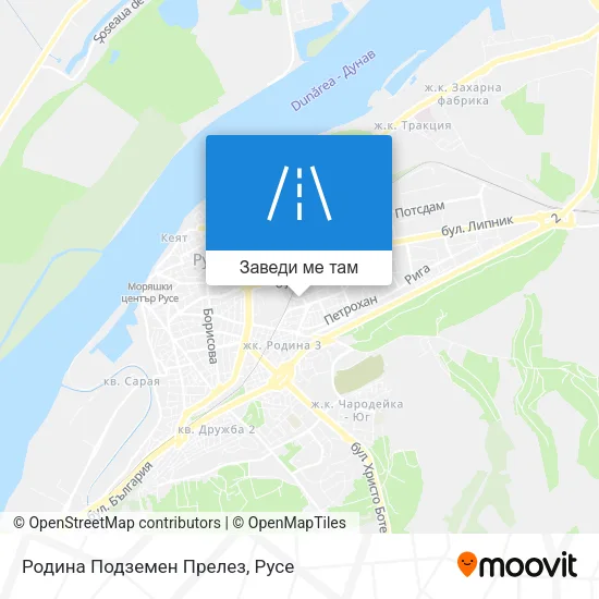 Родина Подземен Прелез карта