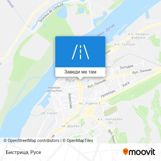 Бистрица карта