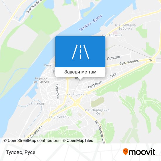 Тулово карта