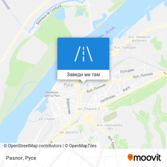 Разлог карта