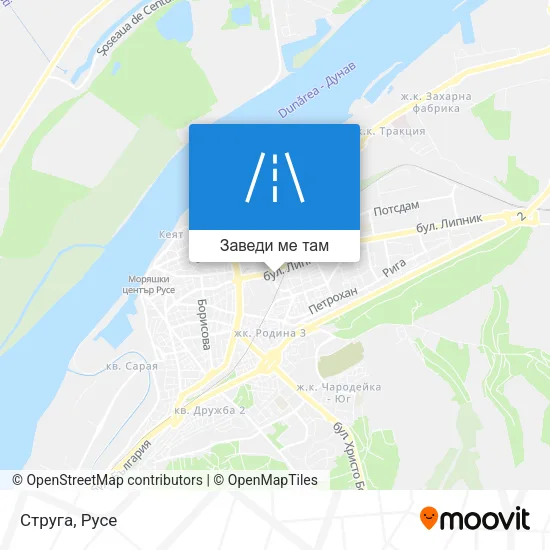 Струга карта