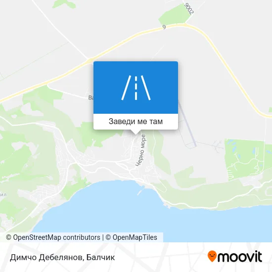 Димчо Дебелянов карта