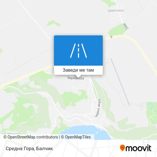 Средна Гора карта