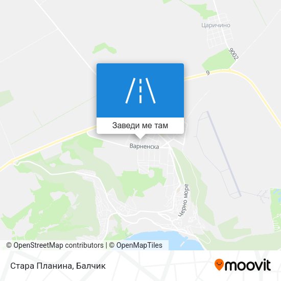 Стара Планина карта