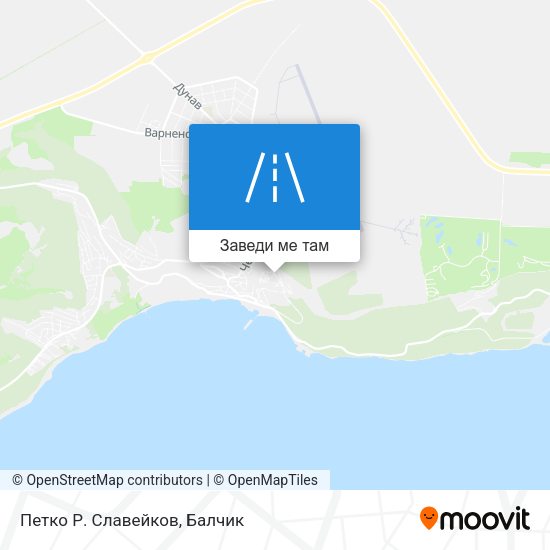 Петко Р. Славейков карта