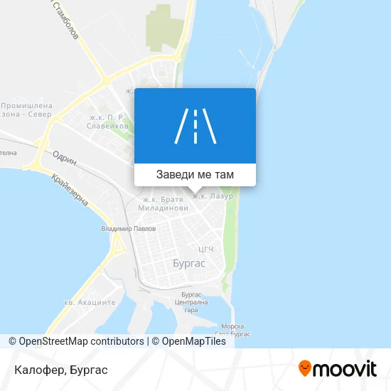 Калофер карта