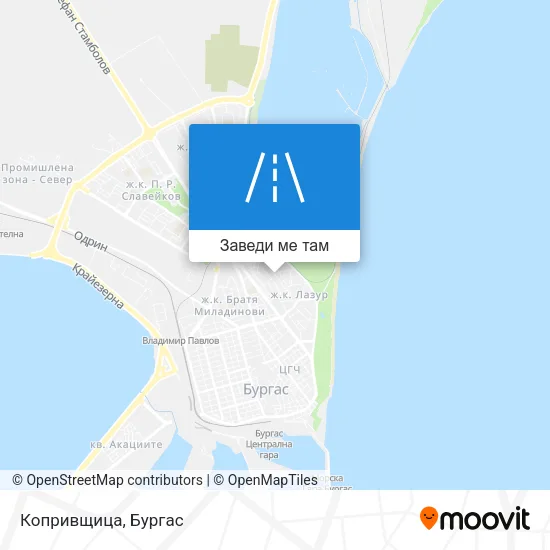 Копривщица карта