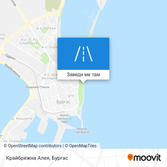 Крайбрежна Алея карта