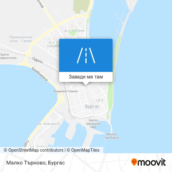 Малко Търново карта