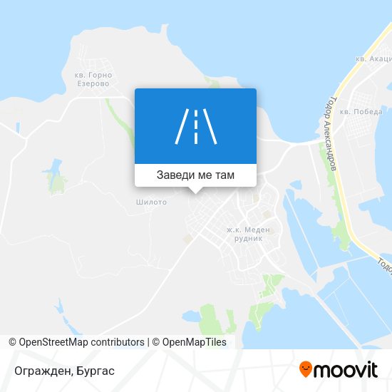 Огражден карта