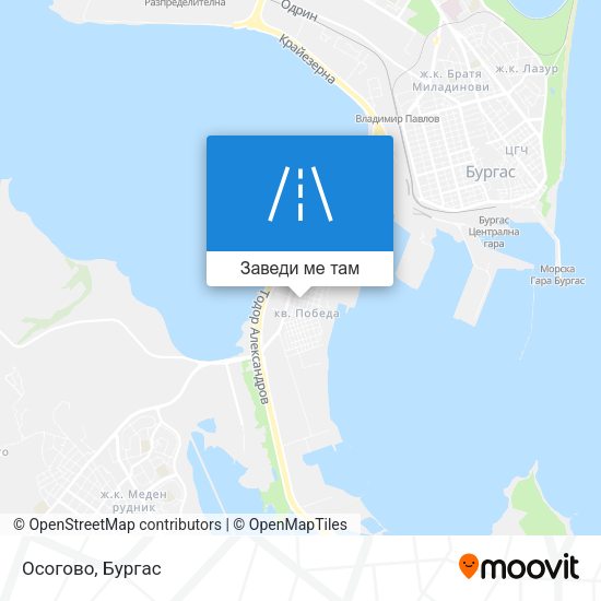 Осогово карта
