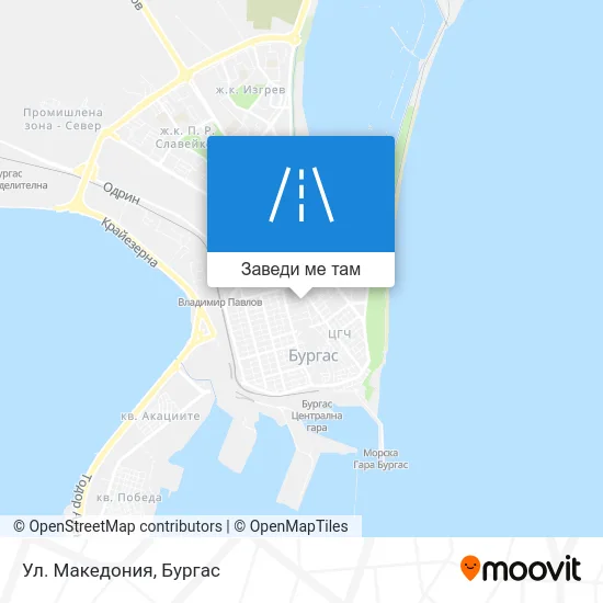 Ул. Македония карта