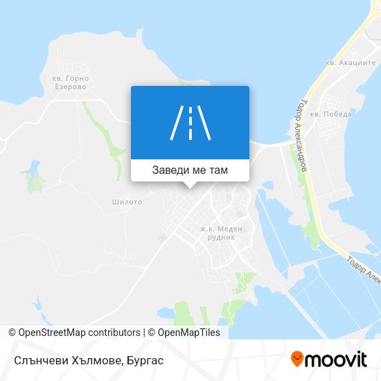 Слънчеви Хълмове карта