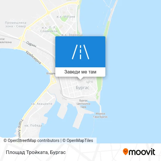 Площад Тройката карта