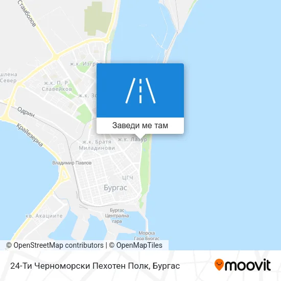 24-Ти Черноморски Пехотен Полк карта