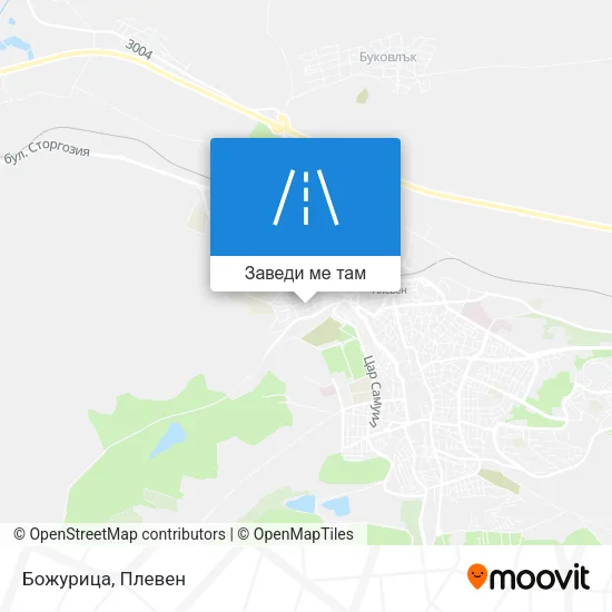 Божурица карта
