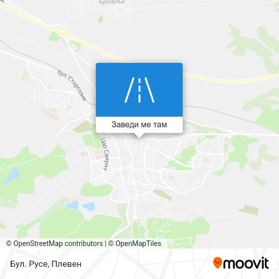 Бул. Русе карта