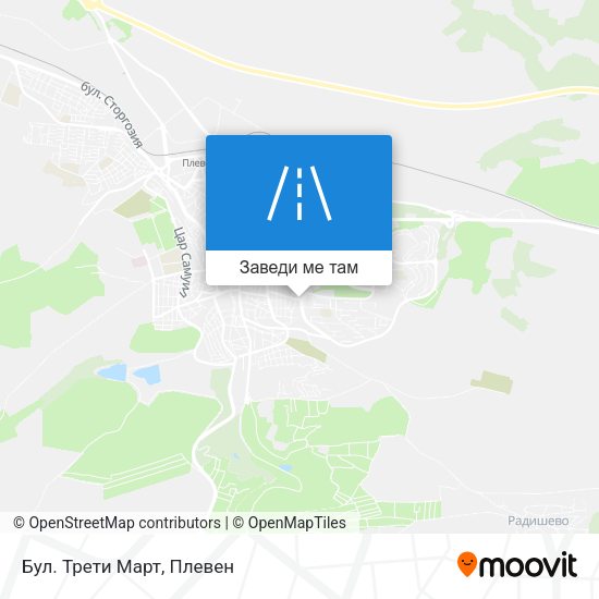 Бул. Трети Март карта
