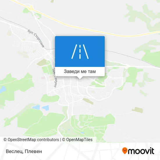 Веслец карта