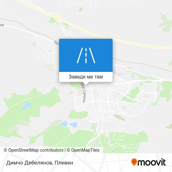 Димчо Дебелянов карта