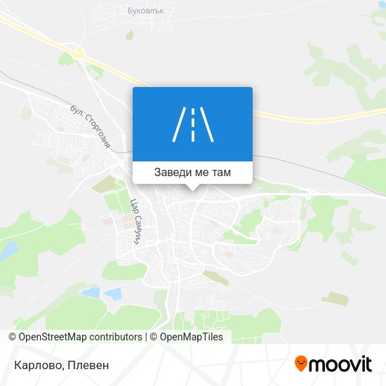 Карлово карта
