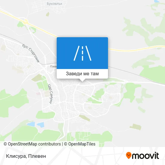 Клисура карта