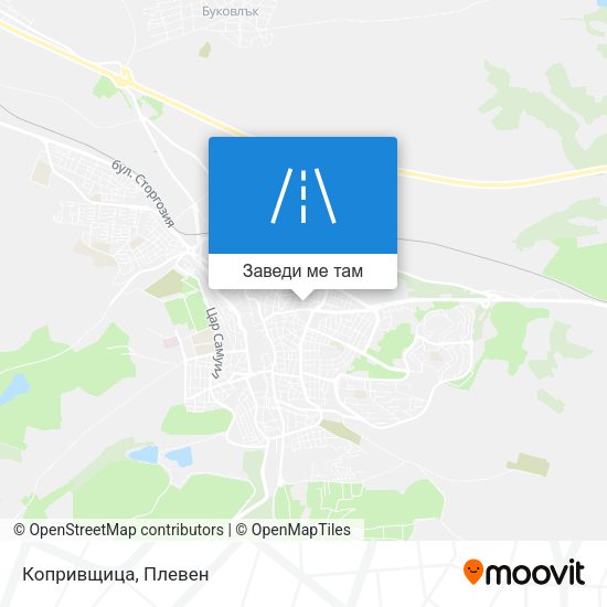 Копривщица карта