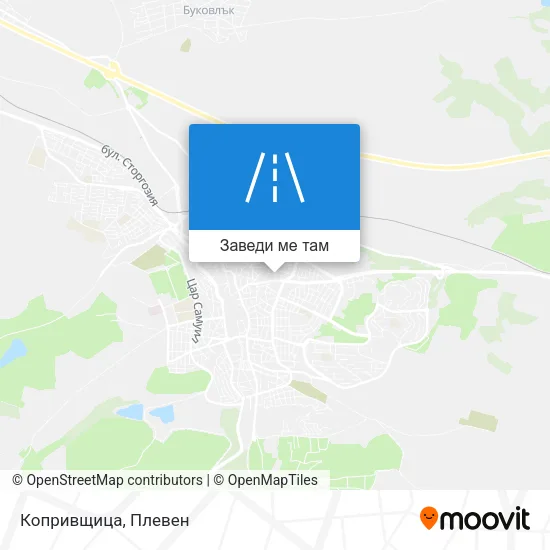 Копривщица карта