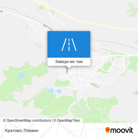 Кратово карта