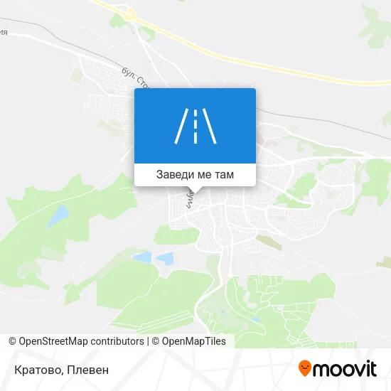 Кратово карта