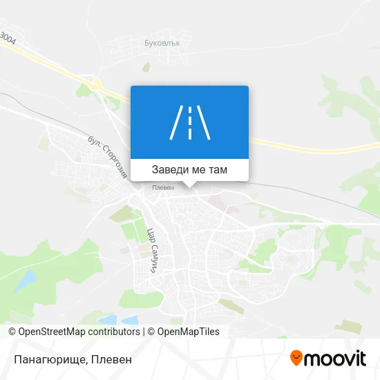 Панагюрище карта