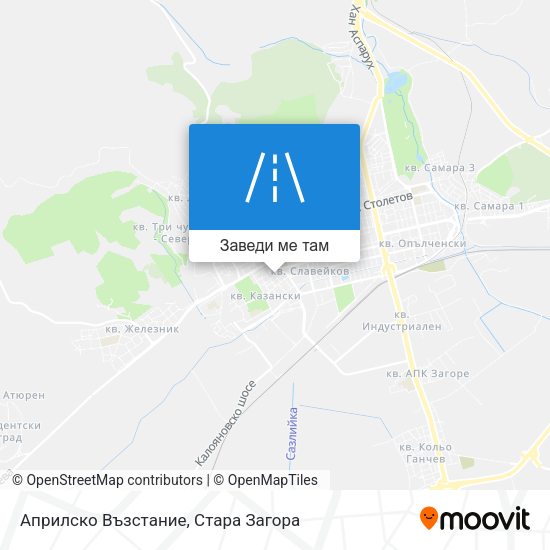 Априлско Възстание карта