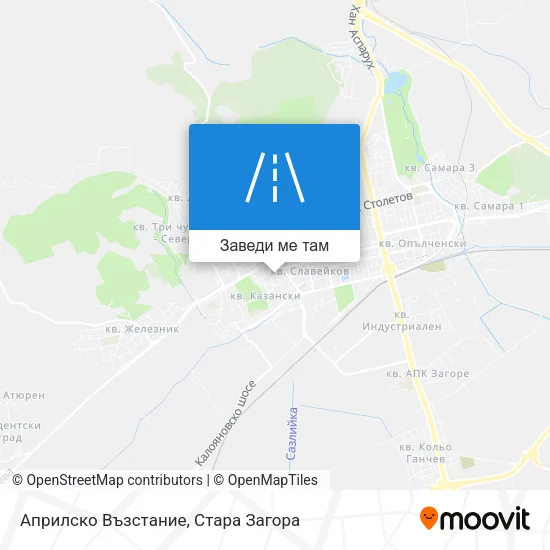 Априлско Възстание карта