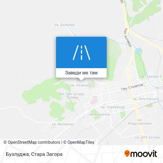 Бузлуджа карта