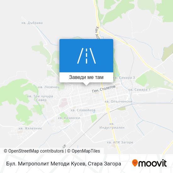 Бул. Митрополит Методи Кусев карта