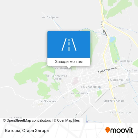 Витоша карта