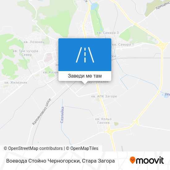 Воевода Стойно Черногорски карта