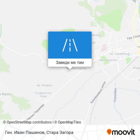 Ген. Иван Пашинов карта