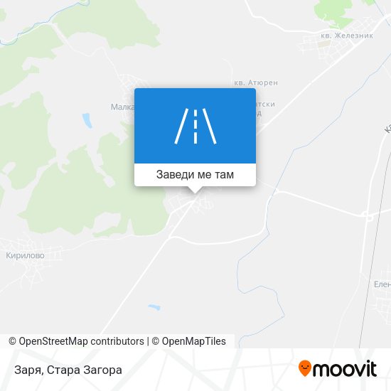 Заря карта