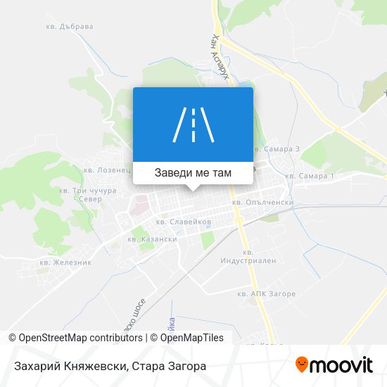 Захарий Княжевски карта