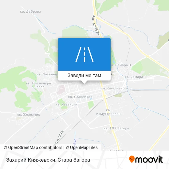 Захарий Княжевски карта