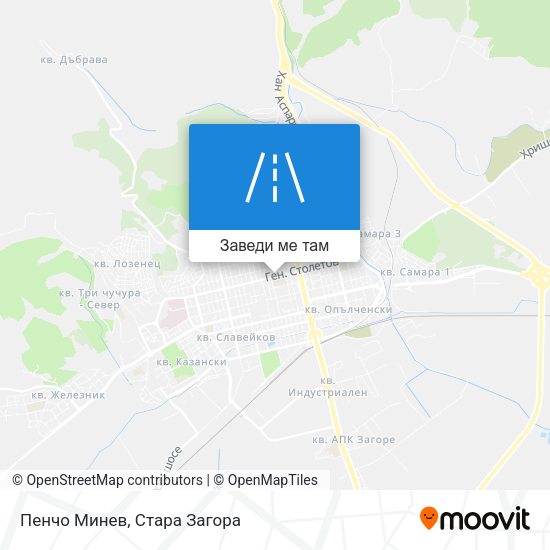 Пенчо Минев карта