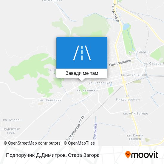 Подпоручик Д.Димитров карта