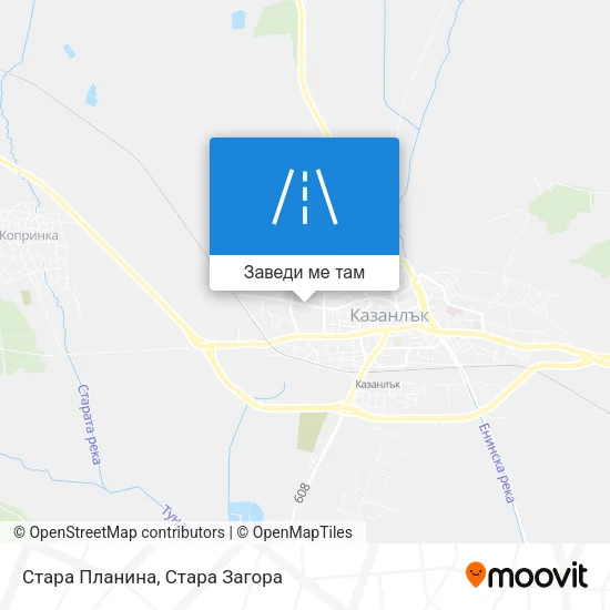 Стара Планина карта