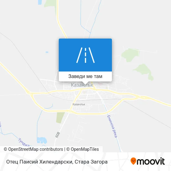 Отец Паисий Хилендарски карта
