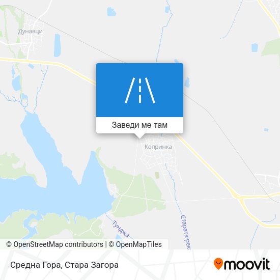 Средна Гора карта