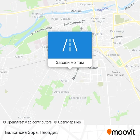 Балканска Зора карта