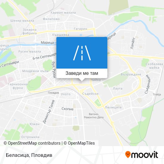 Беласица карта