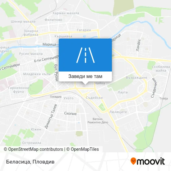 Беласица карта