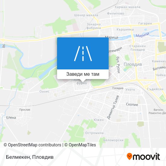 Белмекен карта